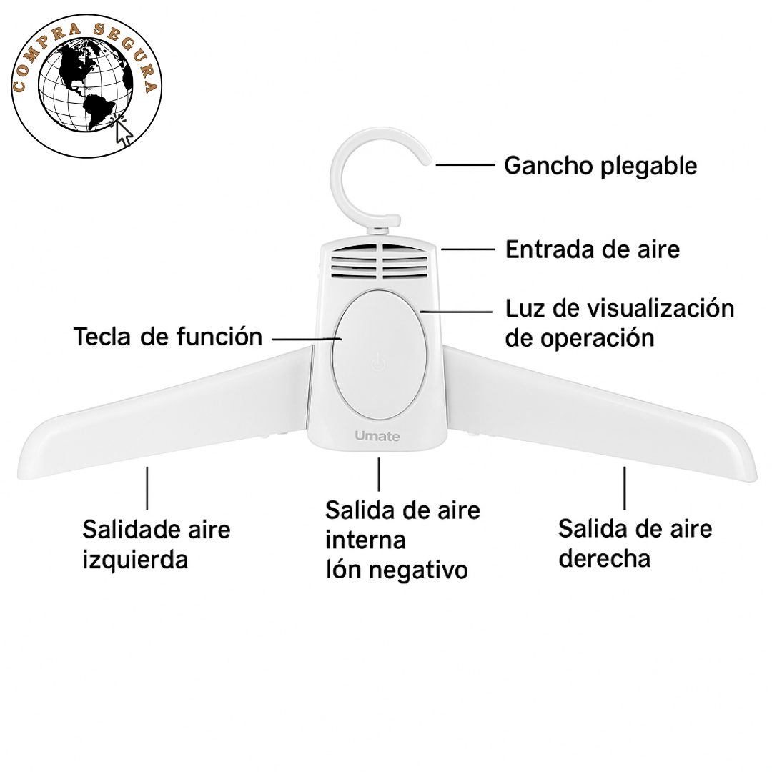 DryHanger™ | Gancho Secador Portátil 2 en 1