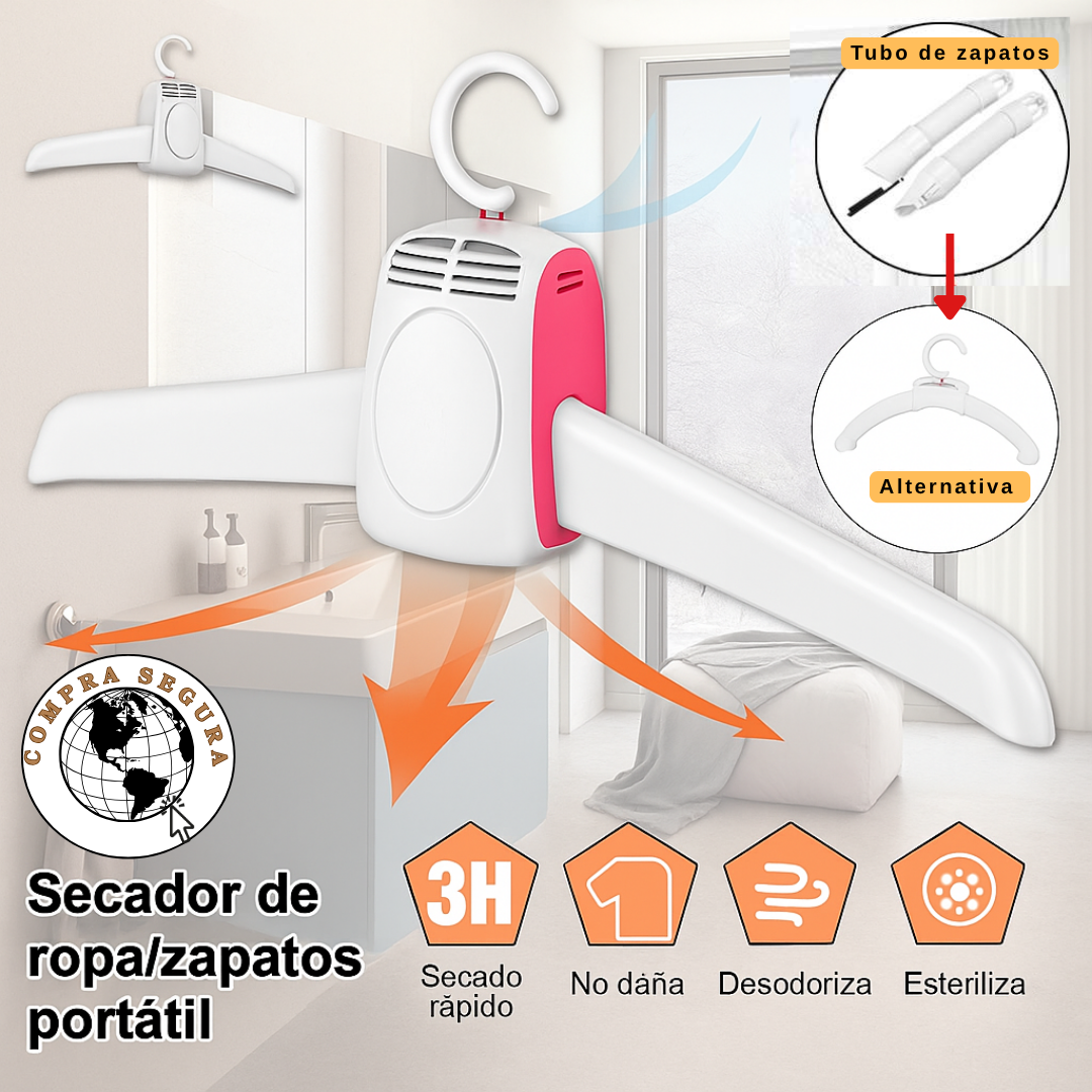 DryHanger™ | Gancho Secador Portátil 2 en 1