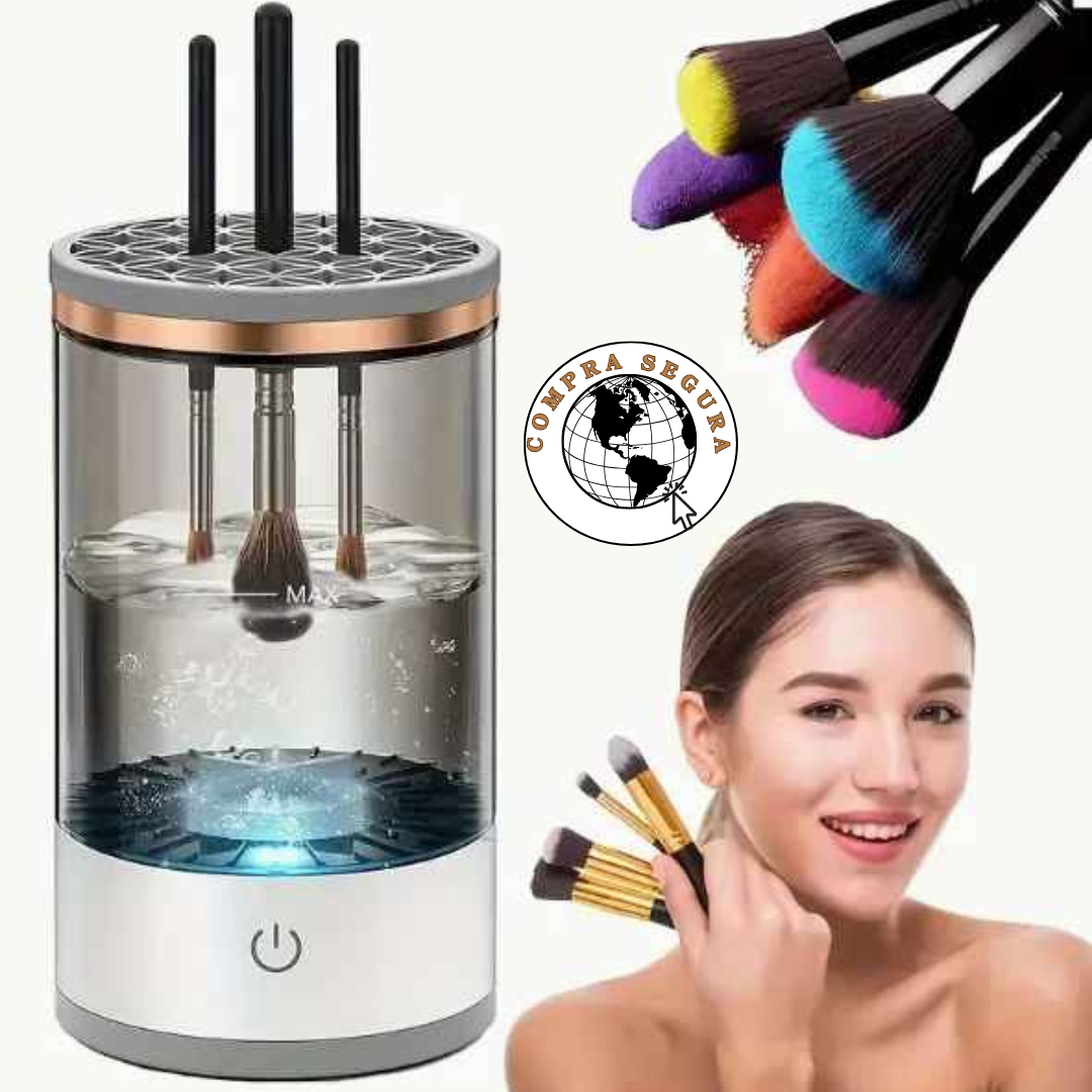 🧼 BrushClean Pro – Limpiador Eléctrico de Brochas