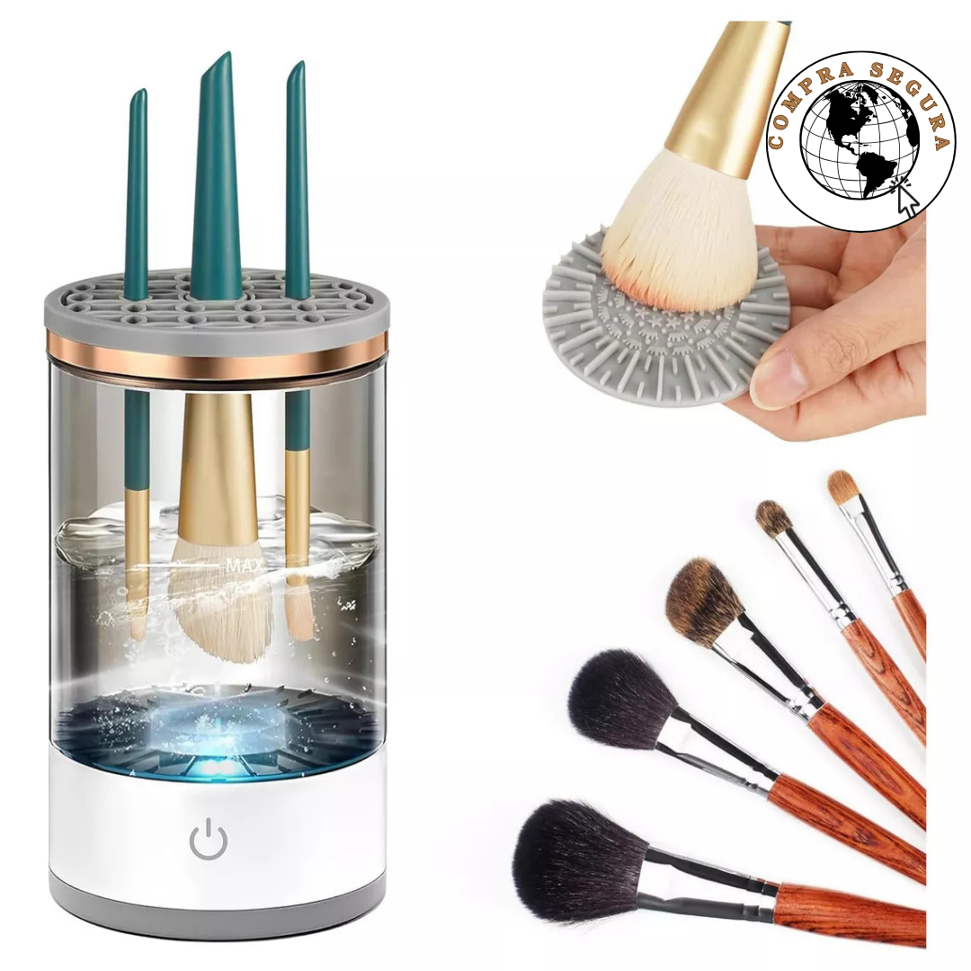 🧼 BrushClean Pro – Limpiador Eléctrico de Brochas