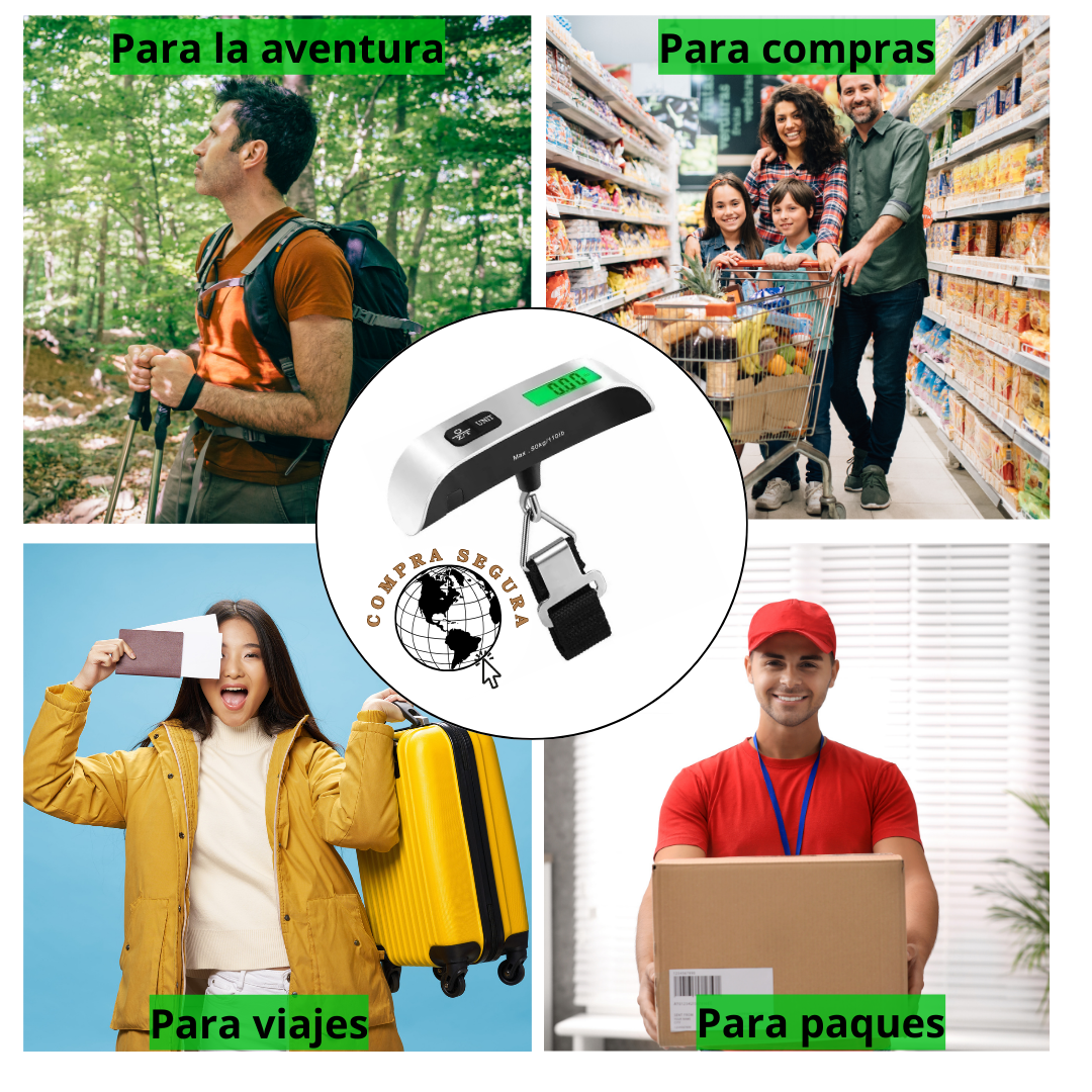 LugWeight Pro – Báscula Digital Portátil para Equipaje (110 lb)