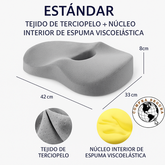 AndesComfort - Almohadilla Ergonómica para Día Largo