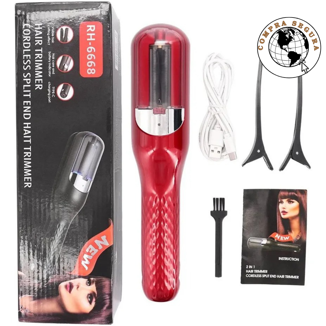 Maquina Quita Orquilla y Cepillo Secador – Cortadora de pelo inalámbrica con carga USB