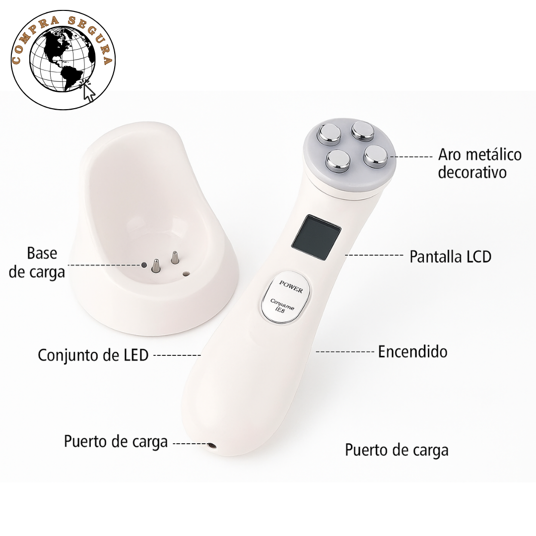 LumiSkin Pro – Masajeador Facial con Radiofrecuencia