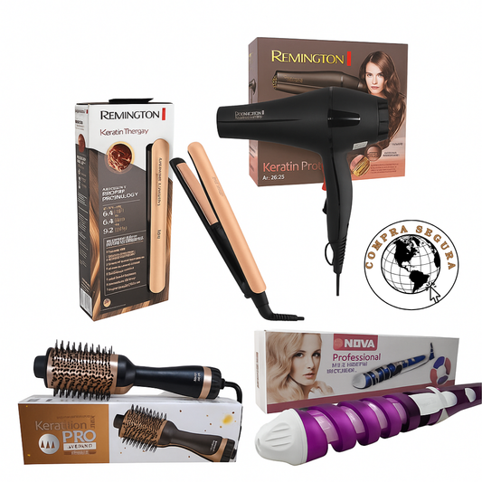 "Solidtrend Hair Pro Kit 4 en 1 – Alisa, Seca, Moldea y Riza"