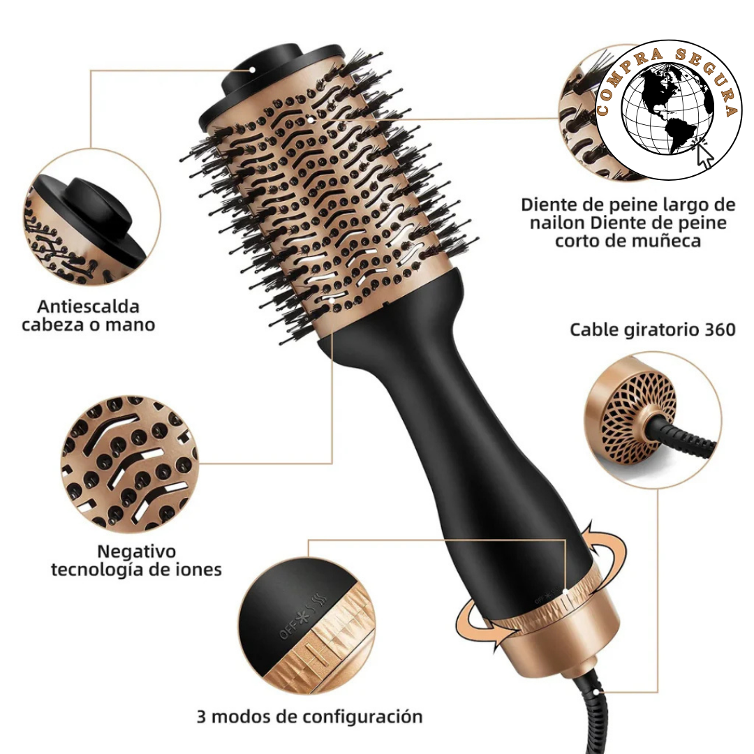 "Solidtrend Hair Pro Kit 4 en 1 – Alisa, Seca, Moldea y Riza"